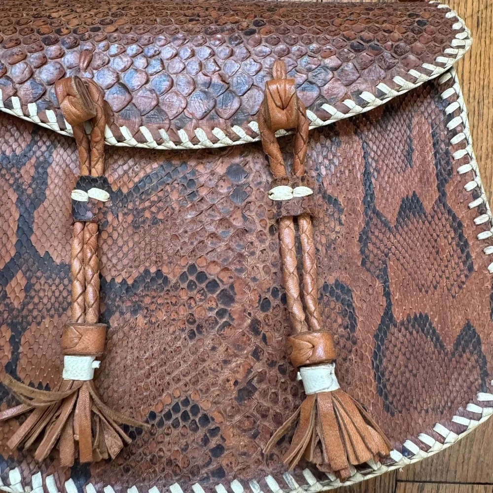 Vintage Handmade Snakeskin‎ Bag